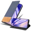 Miniatyrbild 1 av 4: Coque - CADORABO - Samsung Galaxy S20 ULTRA - Bicolour syntetläder - Magnetisk stängning - Ställfunktion BLÅ BRUN
