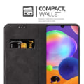 Miniatyrbild 3 av 4: Etui för Samsung Galaxy A31 - CADORABO - BLÅ BRUN - Syntetiskt läder - Magnetstängning - Ställningsfunktion BLÅ BRUN