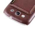 Miniatyrbild 3 av 4: Samsung Galaxy S3 / S3 NEO Fodral Cadorabo Hårt Fodral Skydd Ultra Slim Bumper Stöder stativ och kortplats BRUN