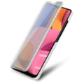 Miniatyrbild 4 av 4: Cadorabo Fodral för Samsung Galaxy A20s i SILVER AGATE Clear View Spegelskyddsskydd 360 graders skydd Pengar