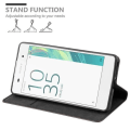 Miniatyrbild 4 av 4: Sony Xperia E5-fodral i KAFFEBRUNT från Cadorabo (INVISIBLE MAGNETIC CLOSURE Design) Helt skyddsfodral med flipflik