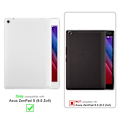 Miniatyrbild 2 av 4: Skyddsfodral för Asus ZenPad S (8.0 tum) Fodral i MÖRKBLAU Hölje Fodral Skydd 360 grader konstläder Plånbok Wallet Blå