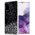 Miniatyrbild 1 av 4: Coque - CADORABO - Samsung Galaxy S20 - Svart - Glitter - Skydd i silikon TPU Svart