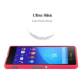 Miniatyrbild 4 av 4: Sony Xperia M5-fodral i RED FROST av Cadorabo (FROST Design) Ultratunt mjukt silikongel TPU-fodral med anti-chock – fodral