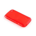 Miniatyrbild 2 av 3: HTC Desire V fodral - CADORABO - Körsbärsröd - S-Line - Ultra Slim - Utmärkt skydd mot stötar Röd körsbär
