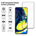 Miniatyrbild 4 av 4: Skyddsfilm - CADORABO - Samsung Galaxy A80 - Härdat glas - Reptålig - 0,3 mm tjock Svart