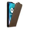 Miniatyrbild 1 av 3: Coque - CADORABO - Motorola MOTO G71 5G - Kaffeebrun - Magnetisk Flip - Komplett skydd kaffe brunt