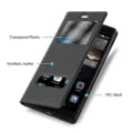Miniatyrbild 2 av 4: Coque - Cadorabo - Huawei P8 - SVART KOMET - Heltäckande Skydd - DESIGN VIEW SVART KOMET