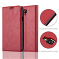 Miniatyrbild 2 av 4: Samsung Galaxy NOTE 3 NEO-fodral i APPLE RED från Cadorabo (INVISIBLE MAGNETIC CLOSURE Design) Fodral med fullständigt skydd