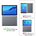Miniatyrbild 2 av 4: Etui för Huawei MediaPad M5 LITE 10 (10.1 tum) Fodral i MÖRKBLEU JERSEY Tablet Fodral Skydd Auto Wake Up Blå