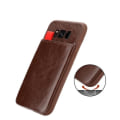 Miniatyrbild 4 av 4: Etui för Samsung Galaxy S8 PLUS - CADORABO - Brun ek - Konstläder - Mjuk - Optimal skydd Brun ek