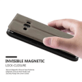Miniatyrbild 4 av 4: Cadorabo Fodral för Samsung Galaxy J1 2015 i STONE BROWN – Skyddsfodral med horisontellt stativ och två fönster – View Case
