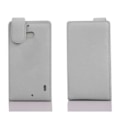 Miniatyrbild 2 av 3: Cadorabo Fodral Nokia Lumia 930 DESIGN FLIP Stil Fodral Fodral Fodral konstläder Struktur VIT ALABASTER