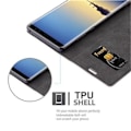 Miniatyrbild 2 av 4: Samsung Galaxy NOTE 8 Fodral i KAFFEBRUN från Cadorabo (INVISIBLE MAGNETIC CLOSURE Design) Helt skyddsfodral med