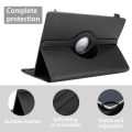 Miniatyrbild 3 av 4: Skyddsfodral - CADORABO - Kindle Voyage 2014 - Syntetiskt läder - Svart - 360° rotation SVART