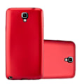 Miniatyrbild 1 av 4: Samsung Galaxy NOTE 3 NEO-fodral i METALLIC RED från Cadorabo (METALLIC MATT Design) Ultratunt mjukt silikongel TPU-fodral