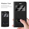 Miniatyrbild 2 av 4: Apple iPhone 6-fodral - iPhone 6S i COMET BLACK av Cadorabo (Design VIEW) Helt skyddsfodral med flipflik, stativ