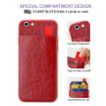 Miniatyrbild 3 av 4: Etui för Apple iPhone 6 / 6S - CADORABO - Röda körsbär - Syntetläder - Mjuk - Optimal skydd ROUGE MERISIER
