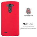 Miniatyrbild 2 av 4: LG G3 Fodral - CADORABO - Frosty Red - FROSTY Design - Ultra Slim Bumper Case Röd