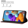 Miniatyrbild 3 av 4: Étui - CADORABO - Samsung Galaxy A21s - Röd äpple - Magnetisk stängning - Ställfunktion Äppelrött