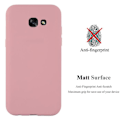 Miniatyrbild 3 av 4: Coque - CADORABO - Samsung Galaxy A7 2017 - Ljust candyrosa - TPU-silikonskydd - Tunt och lätt design VARMT ROSA GODIS