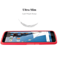 Miniatyrbild 4 av 4: Cadorabo Fodral fungerar med Motorola NEXUS 6 i FROST RED - Stötsäker och reptålig TPU silikonhölje - Ultra Slim