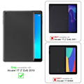Miniatyrbild 2 av 4: Coque för Alcatel 1T (7 tum) 2018 Etui i RÖD Hållare Fodral Skydd 360 grader konstläder Plånbok Wallet Röd