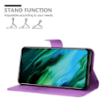 Miniatyrbild 3 av 4: Etui för Honor 20e - CADORABO - Orkidé Violett - Syntetiskt läder - Magnetstängning - Ställfunktion Orkidévioler