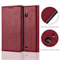 Miniatyrbild 2 av 4: Cadorabo Nokia Lumia 540 Fodral APPLE RED OVISIBLE MAGNETISK STÄNGNING Fodral Fodral Stöder stativ och kortplats