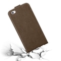 Miniatyrbild 4 av 4: Coque - CADORABO - Huawei P8 LITE - Syntetiskt läder - Brun - Magnetisk stängning kastanj