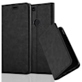 Miniatyrbild 1 av 4: OnePlus 5T-fodral i NIGHT BLACK från Cadorabo (INVISIBLE MAGNETIC CLOSURE Design) Fullt skyddsfodral med flipskydd