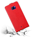 Miniatyrbild 3 av 4: Coque - CADORABO - HTC U ULTRA - Syntetiskt läder Röd - Flip-fodral - Fullständigt skydd Röd