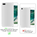 Miniatyrbild 2 av 4: Skydd för Apple iPhone 6 PLUS / 6S PLUS / 7 PLUS / 7S PLUS / 8 PLUS Fodral i Frostig Röd - Svarta Knappar Case Etui Cover Vit