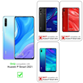 Miniatyrbild 2 av 4: Coque för Huawei P SMART 2021 - CADORABO - Grå Blommor - Syntetiskt läder - Ställfunktion - Plats för kort Blommig grå