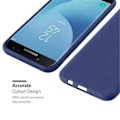 Miniatyrbild 3 av 4: Samsung Galaxy J5 2017 fodral - CADORABO - Frost design - Mjuk - Mörkblå Frost mörkblå