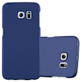 Miniatyrbild 1 av 4: Cadorabo Fodral Samsung Galaxy S6 EDGE BLÅ METALL DESIGN MATT METALL Hårt plastskydd Skydd Hårt fodral Skal Ultra Slim Bumper
