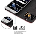 Miniatyrbild 3 av 4: Huawei P10 LITE fodral i APPLE RED från Cadorabo (INVISIBLE MAGNETIC CLOSURE Design) Helt skyddsfodral med flik