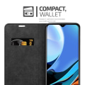 Miniatyrbild 4 av 4: Coque - CADORABO - Xiaomi RedMi 9T / POCO M3 - Svart Natt - Bokfodral - Magnetiskt skydd NATTSVART