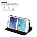Miniatyrbild 4 av 4: Samsung Galaxy J5 2015 (5) Fodral i CLASSY BLACK från Cadorabo (METALLIC MATT Design) Helt skyddsfodral med flip flik