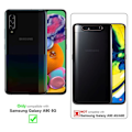 Miniatyrbild 2 av 4: Coque - CADORABO - Samsung Galaxy A90 5G - Blommig Turkos - Simil läder - Ställfunktion Turkos