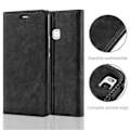 Miniatyrbild 2 av 4: Huawei P9 LITE Fodral i NIGHT BLACK från Cadorabo (INVISIBLE MAGNETIC CLOSURE Design) Helt skyddsfodral med flip flik
