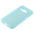 Miniatyrbild 2 av 4: Samsung Galaxy J1 ACE-fodral i TRANSPARENT BLÅTT från Cadorabo (AIR Design) Ultratunt mjukt silikongel TPU-fodral med anti-halk