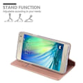 Miniatyrbild 4 av 4: Samsung Galaxy A5 2015 (5) Fodral i CLASSY ROSE GOLD från Cadorabo (MATT METALLIC Design) Helt skyddsfodral med flipskydd
