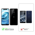 Miniatyrbild 2 av 4: Coque - CADORABO - Nokia 5.1 PLUS / X5 - Silikon TPU - Mörk Blå Candy - Stöt Skydd Godis mörkblå