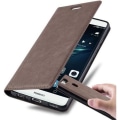 Miniatyrbild 1 av 4: Huawei P9 Fodral i KAFFEBRUN från Cadorabo (INVISIBLE MAGNETIC CLOSURE Design) Helt skyddsfodral med flip flik