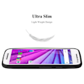 Miniatyrbild 4 av 4: Cadorabo Fodral fungerar med Motorola MOTO G3 i FROST BLACK - Stötsäker och reptålig TPU silikonskydd - Ultratunt