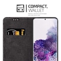 Miniatyrbild 4 av 4: Etui för Samsung Galaxy S20 PLUS - CADORABO - Svart Brun - Syntetläder - Magnetstängning - Ställfunktion SVART BRUNT