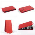 Miniatyrbild 2 av 4: Cadorabo Fodral Huawei ASCEND P8 LITE DESIGN FLIP Style Fodral Fodral Fodral konstläder Struktur KÖRSBÄRSRÖD