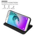 Miniatyrbild 4 av 4: Samsung Galaxy J7 2016 (6) Fodral i NIGHT BLACK från Cadorabo (INVISIBLE MAGNETIC CLOSURE Design) Fullt skyddsfodral med