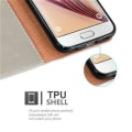 Miniatyrbild 4 av 4: Samsung Galaxy S6 Fodral i CAPPUCINO BROWN by Cadorabo (LYXdesign) Helt skyddsfodral med flip flik och stativ CAPPUCINO BRUN
